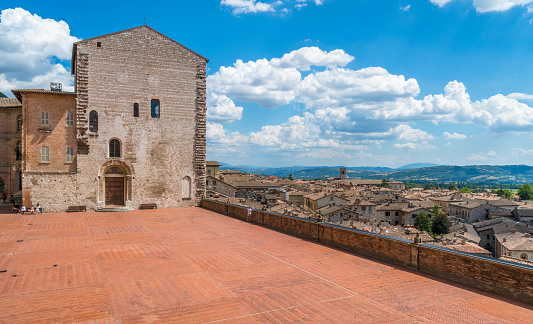 Scenic sight in Gubbio, medieval town in the Province of Perugia, Umbria, central Italy.