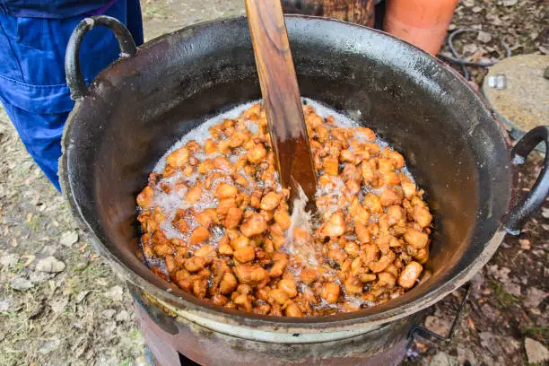 Photo of Making lard and cracklings