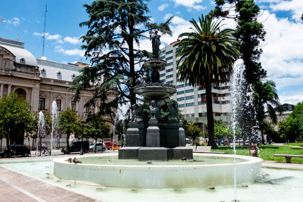 san salvador de jujuy/jujuy/argentyna - 01/06/2019: square belgrano, punkt orientacyjny - latin america argentina south america city zdjęcia i obrazy z banku zdjęć