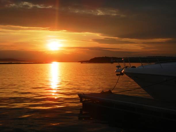 istock Sunset on Lake Champlain, Burlington, Vermont 1126984117