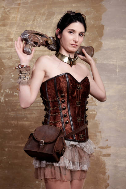 istock Steampunk brigand woman 1126987990