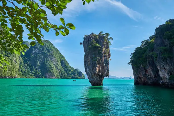 Beautiful landscape of James Bond Island-Koh Tapu, Phang Nga Bay,Thailand