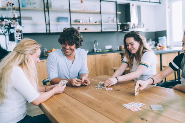 istock Family Playing Cards 1126990114
