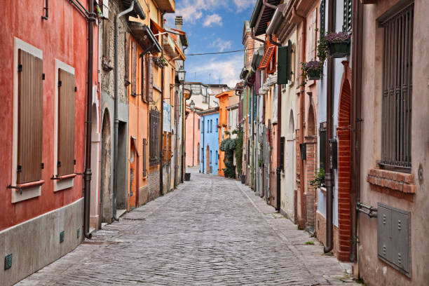 istock Rimini, Emilia-Romagna, Italy: street in the ancient San Giuliano district 1126993633