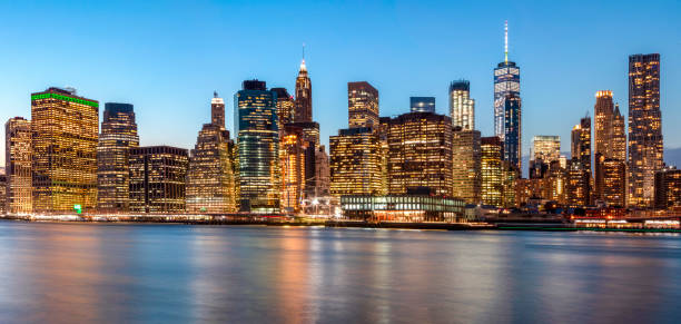 istock New York Downtown Skyline at Sunset 1127000838