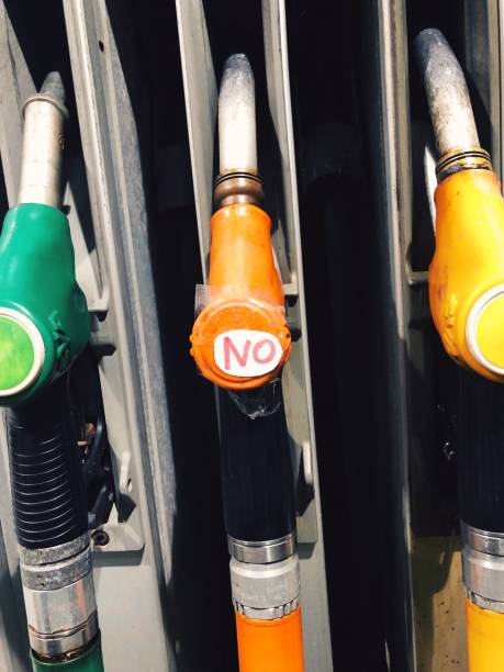 istock Inoperative gas station handle NO 1127009590