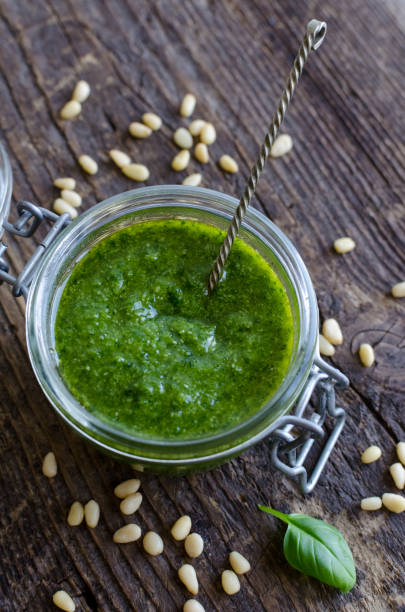istock Pesto genovese sauce 1127011232