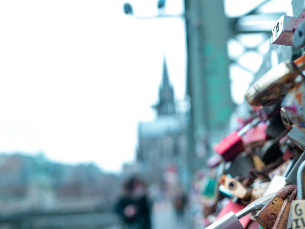 istock Love locks at Hohenzollern bridge in Cologne, Germany 1127012876