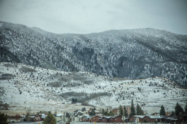 istock Old West Town at the Bottom of a Mountain 1127036413