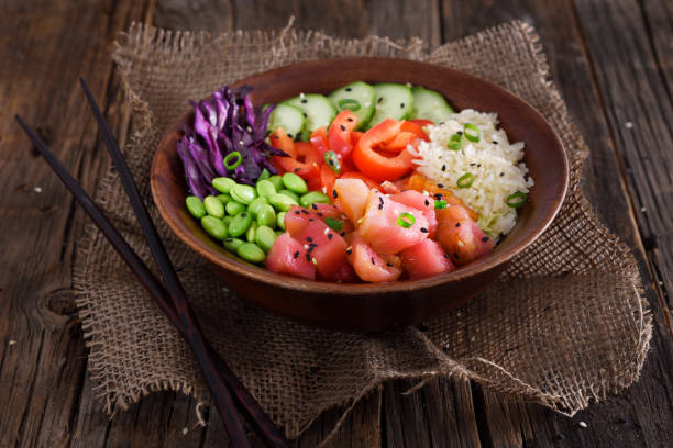 istock Ahi tuna poke bowl 1127038272