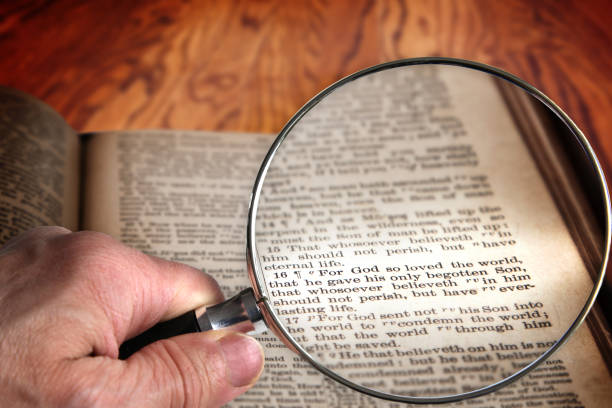 istock Magnifying Glass on Famous Bible Verse John 3:16 1127039155