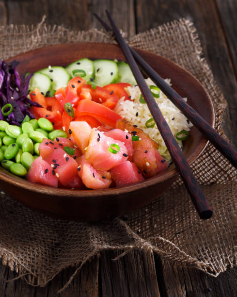 istock Ahi tuna poke bowl 1127043115