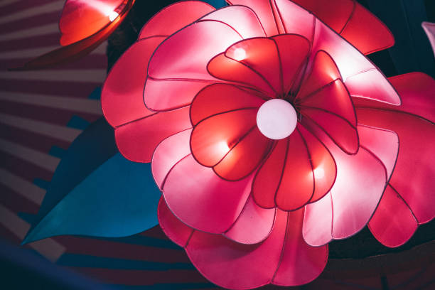 istock Close up artificial Blossom flower background 1127044136