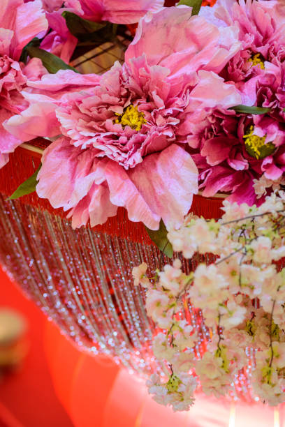 istock Close up artificial Blossom flower background 1127044268