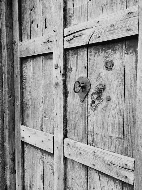 Old village door.