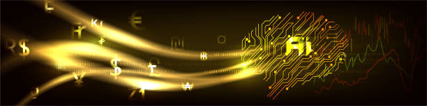 istock Abstract Artificial intelligence, great concepts for money transfer,currency, or stock exchange. Futuristic user analyzes infographics, online trading and e-commerce. 1127053759
