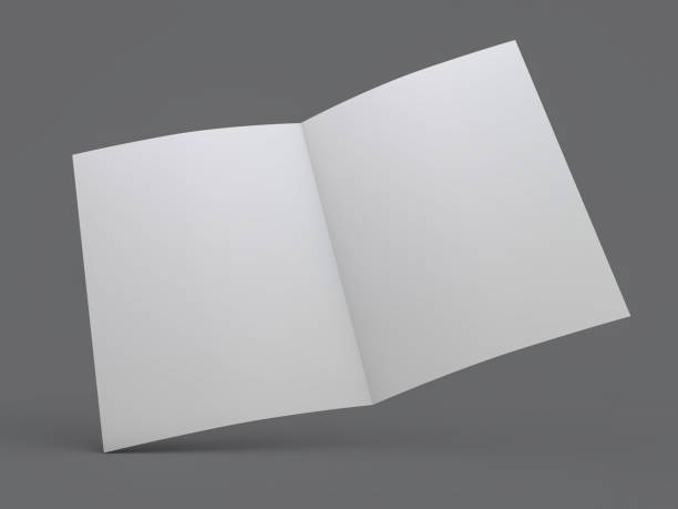 istock Blank Brochure magazine isolated to replace your design. 3D 1127053952