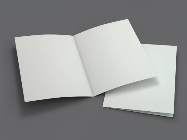 istock Blank Brochure magazine isolated to replace your design. 3D 1127053956