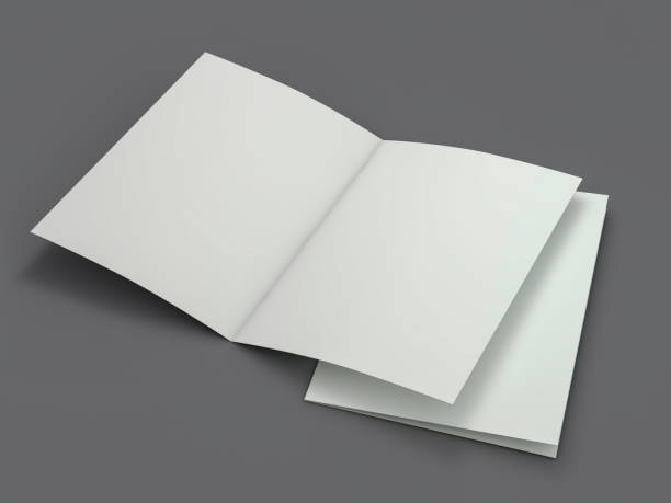 istock Blank Brochure magazine isolated to replace your design. 3D 1127053957