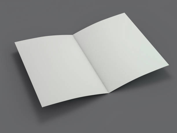 istock Blank Brochure magazine isolated to replace your design. 3D 1127053963