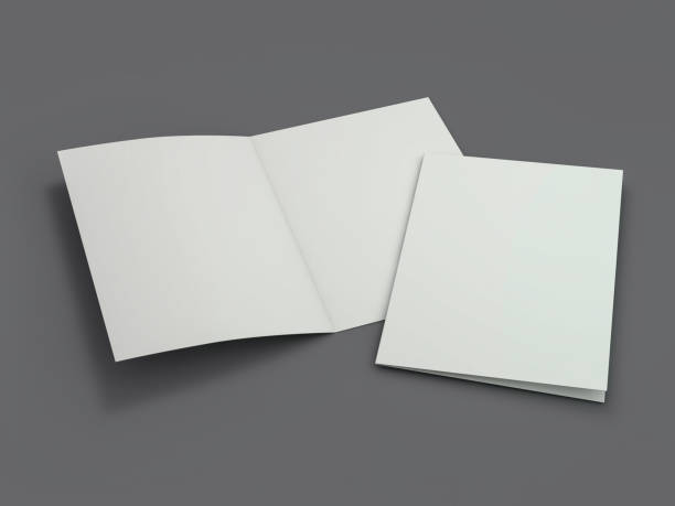 istock Blank Brochure magazine isolated to replace your design. 3D 1127053971