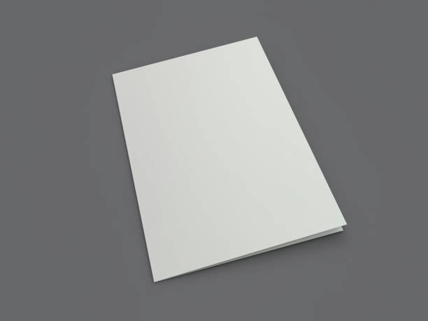 istock Blank Brochure magazine isolated to replace your design. 3D 1127053974