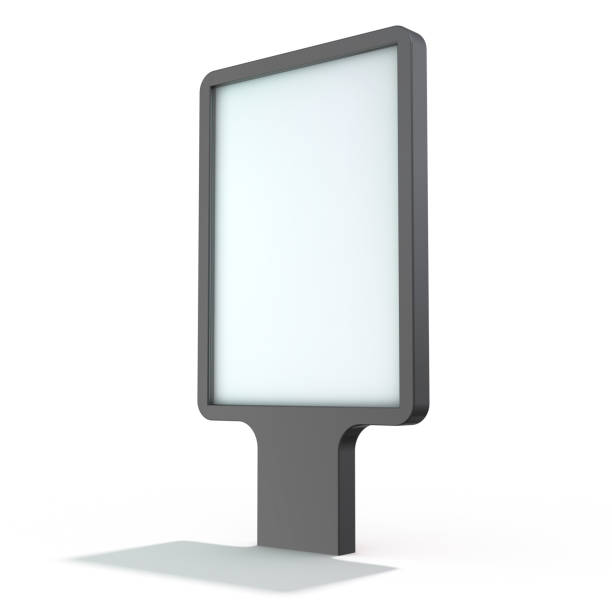 istock Mock up. Blank billboard outdoor advertising, public information board. 3D 1127053988