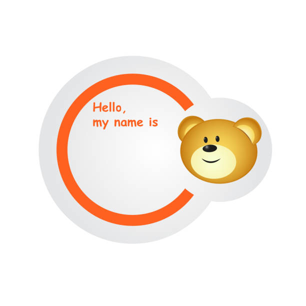 Sticker board banner with cute bear Sticker board banner with cute bear - full color wood turtle stock illustrations