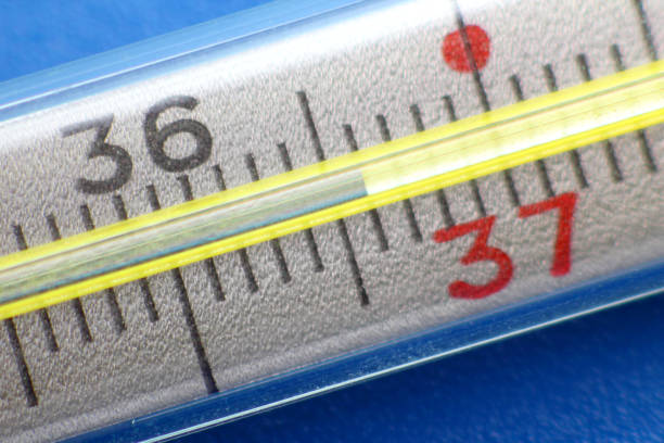 istock medical thermometer close up on blue background 1127065203