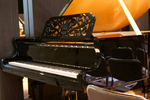 istock Pianist palying music at small room 1127069570