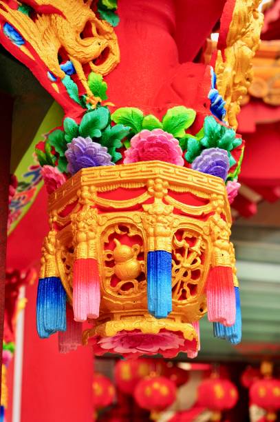 istock Architectural Detail at Chinese Temple 1127079044