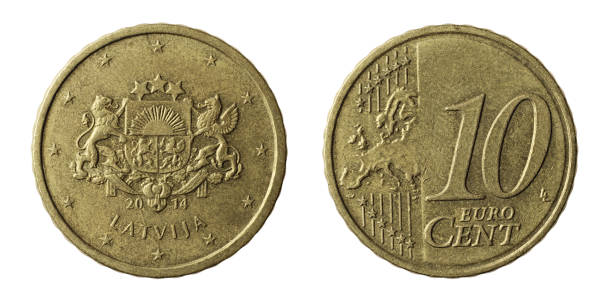 istock Ten euro cents coin Latvia 2014 1127080308