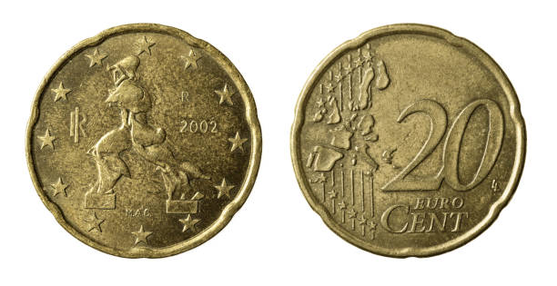 istock Twenty euro cents coin isolated on white 1127080320