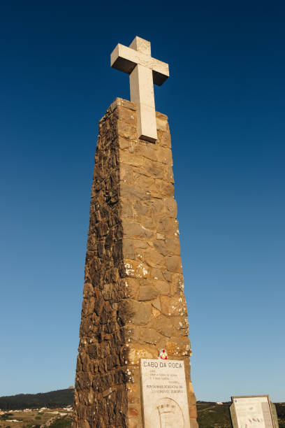 istock The obelisk with a large white cross at Cabo da Roca 1127080473