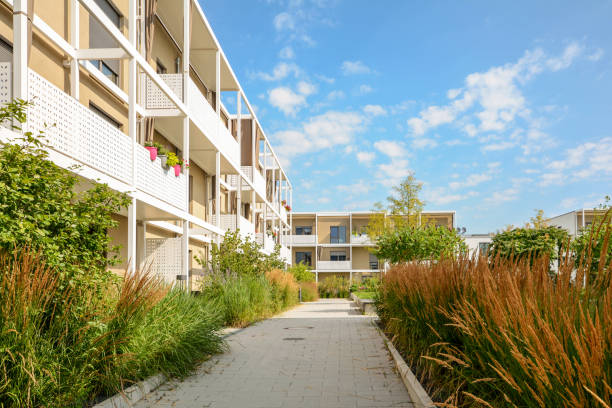 istock Cityscape with new modern residential buildings 1127082880