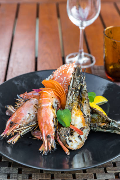 istock delicious grilled seafood platter 1127083752