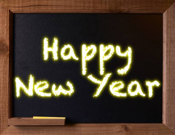 istock Happy New Year's Chalkboard 1127088731