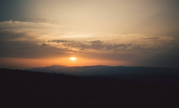 istock Magical Sunset Over The Hills 1127090879