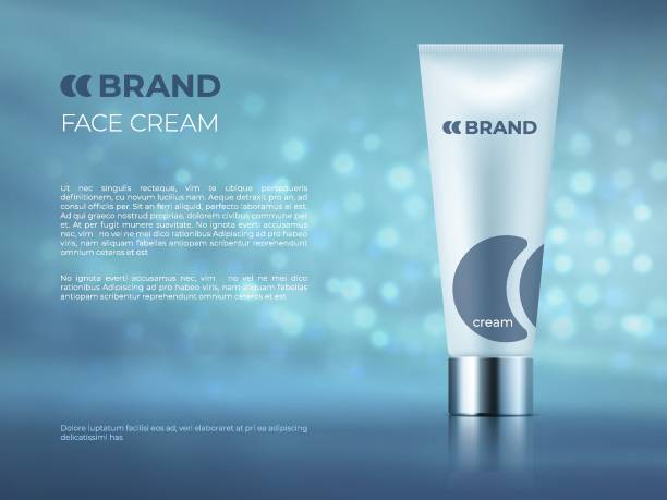Cosmetic product background. Bottle beauty package skin care glossy advertising beauty and body product vector design Cosmetic product background. Bottle beauty package skin care glossy advertising beauty and body beauty product vector design skin care background stock illustrations