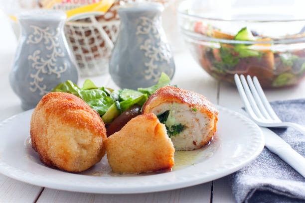 istock Chicken Kiev cutlets with filling, selective focus 1127095491
