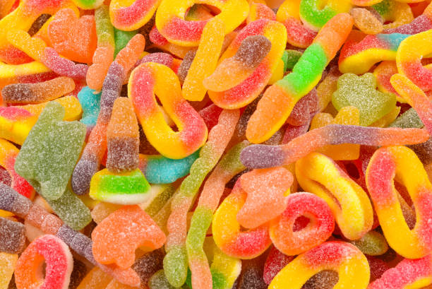 istock Assorted gummy candies. Top view. Jelly  sweets. 1127098898