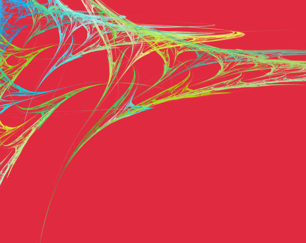 istock Red abstract background with sharp strokes at the top left of the image. 1127104968