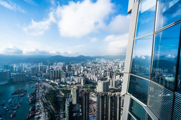 Window, Hong Kong, Victoria Harbour, City, Window Frame