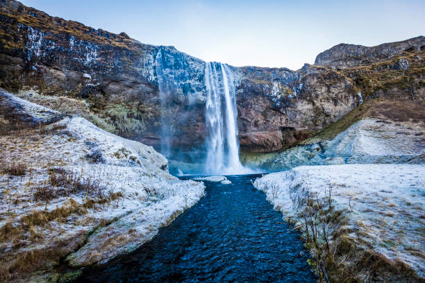 Seljalandsfoss waterfall at Iceland