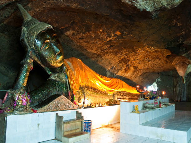 istock Reclining Buddha in Chomphon caves 1127110352