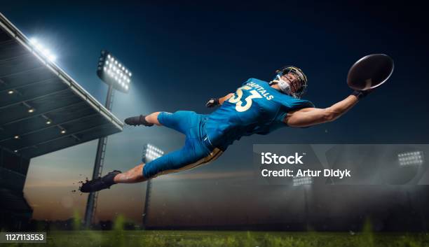 American Football Stock Photo - Download Image Now - American Football - Ball, American Football - Sport, American Football Player