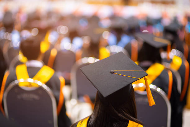 istock Certificate presentation ceremony for graduation at the university 1127115443