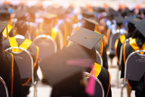 istock Certificate presentation ceremony for graduation at the university 1127115450