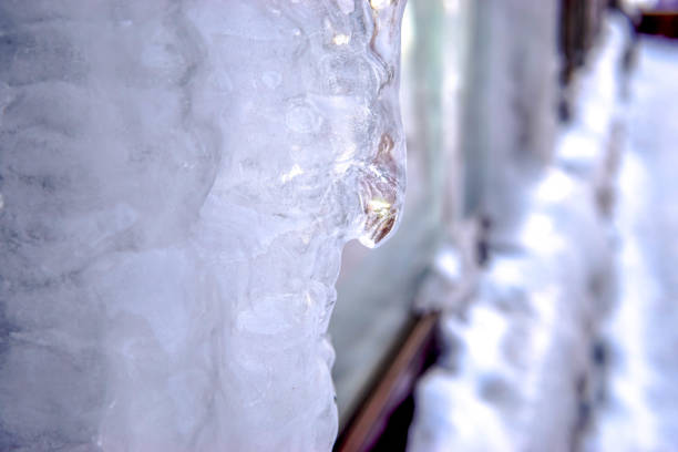 istock Very large icicles close up photo 1127117358