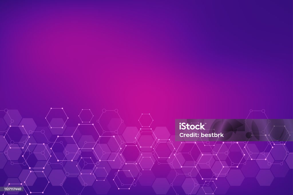 Science Technology Pattern Background Science And Technology Background With Hexagons Pattern Stock ...